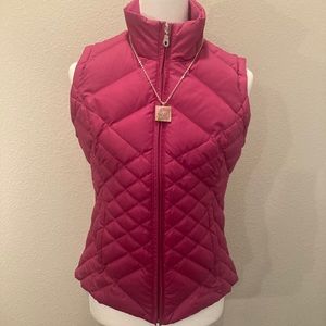 Eddie Bauer fuscia XS puffy vest